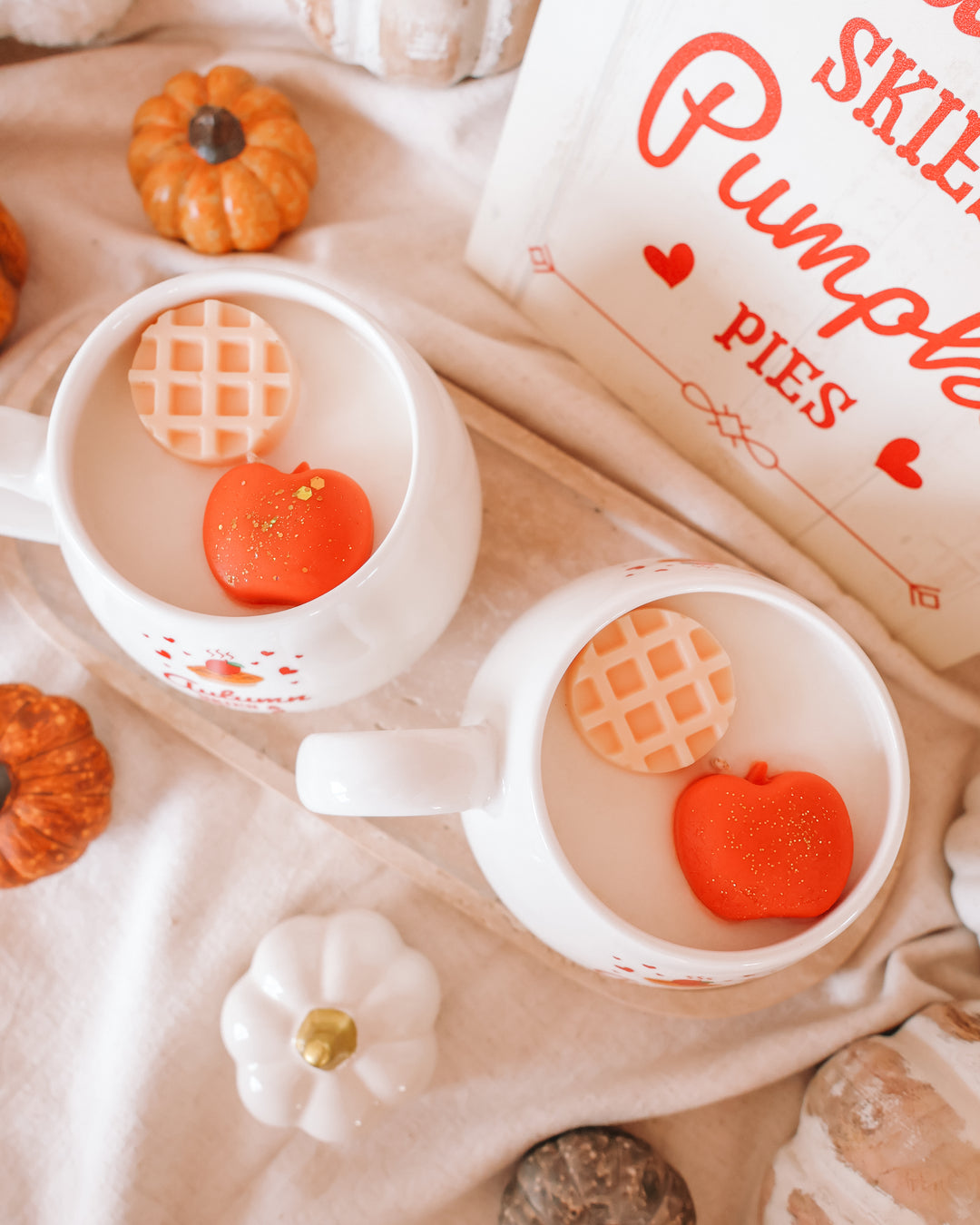 Autumn Skies & Apple Pies Coffee Mug Candle