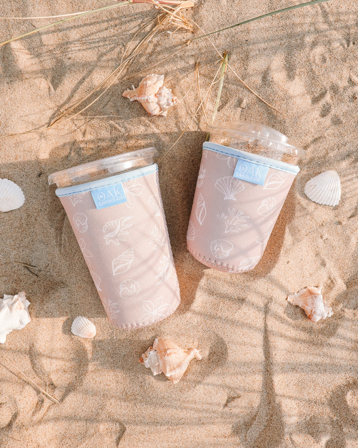 Beach Treasures Iced Coffee Drink Sleeve