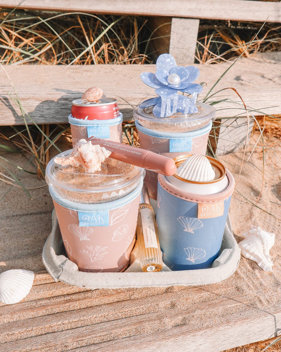 Beach Treasures Can Drink Sleeve