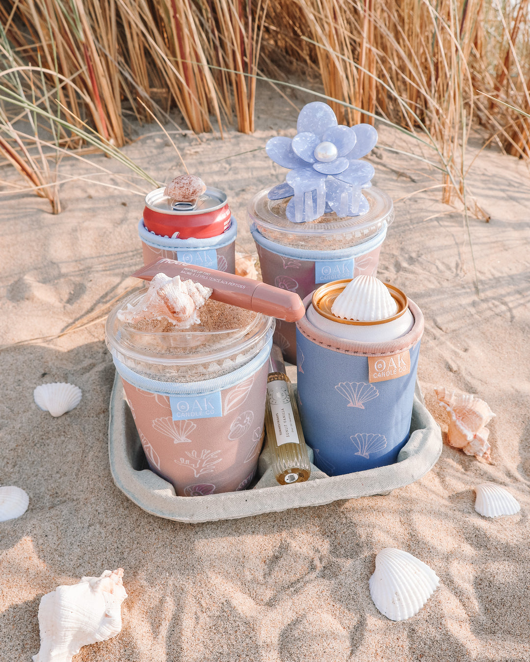Seashell Breeze Iced Coffee Drink Sleeve