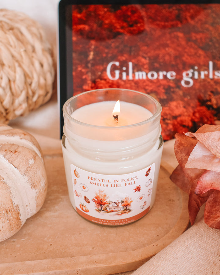 Breathe In Folks, Smells Like Fall Gilmore Girls Candle