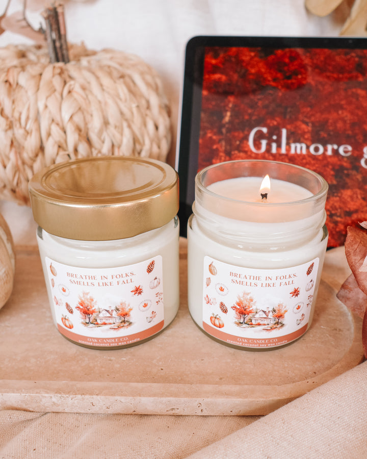 Breathe In Folks, Smells Like Fall Gilmore Girls Candle