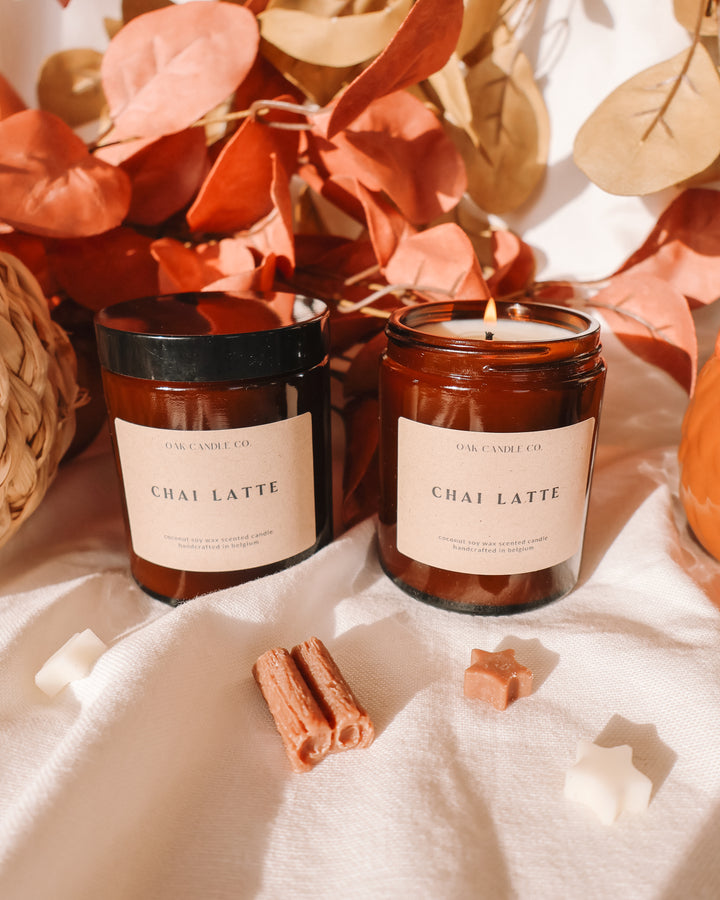 Chai Latte Amber Jar Candle