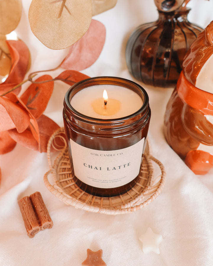 Chai Latte Amber Jar Candle