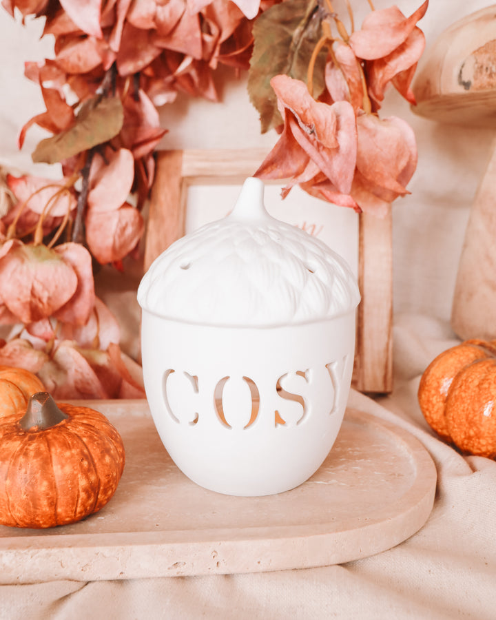 Cosy Acorn Tea Light Candle Holder