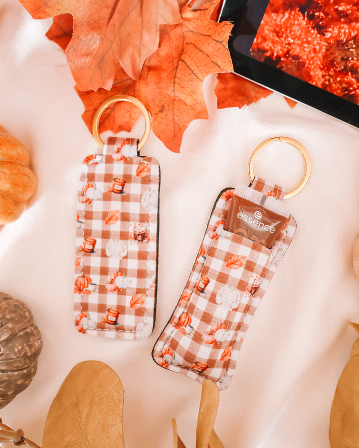 Cozy Season Lip Gloss Holder Keychain