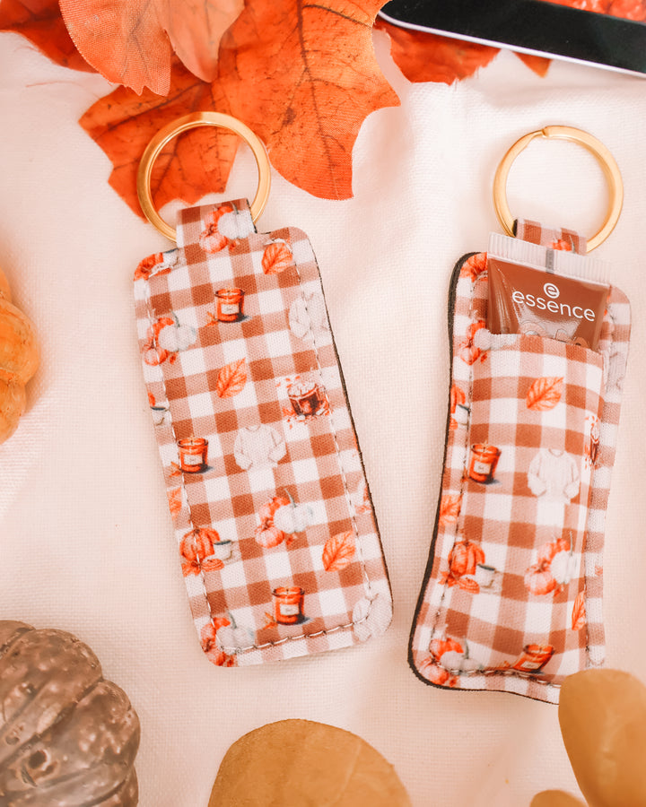 Cozy Season Lip Gloss Holder Keychain