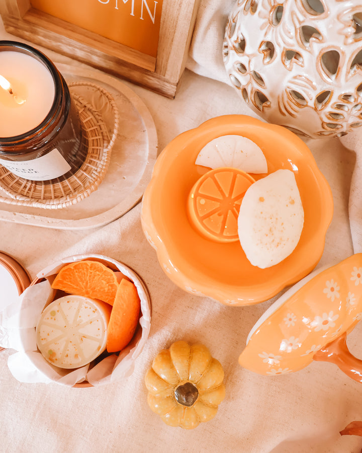 Floral Pumpkin Wax Melter
