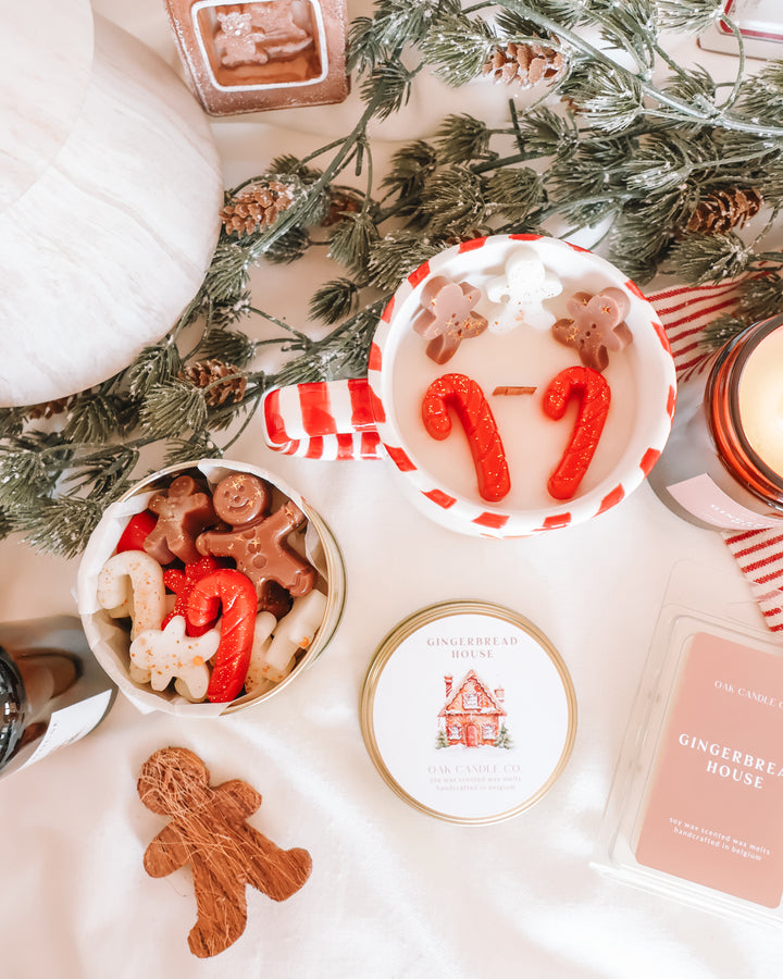 Gingerbread Man Coffee Mug Candle