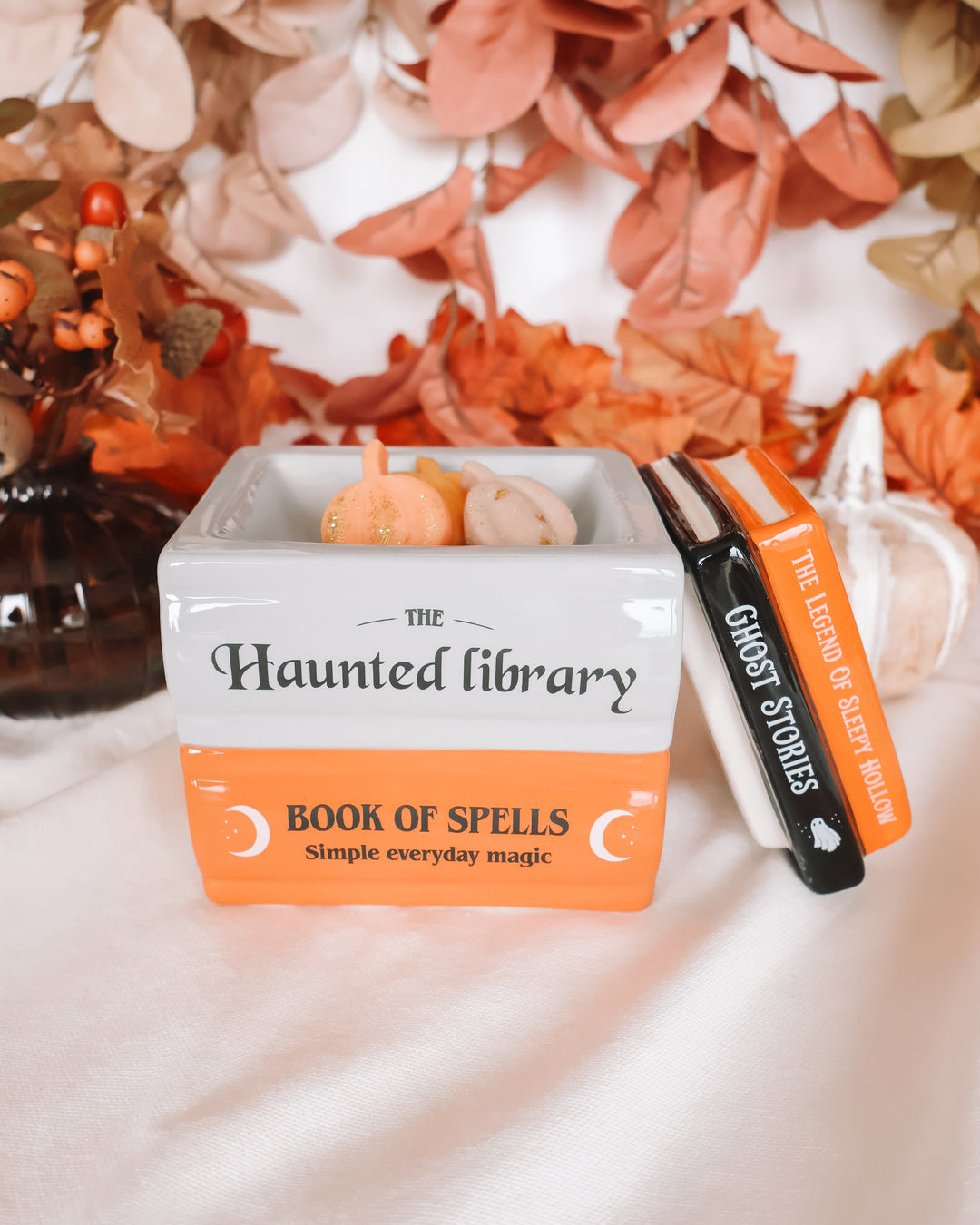 Haunted Library Book Stack Wax Melter