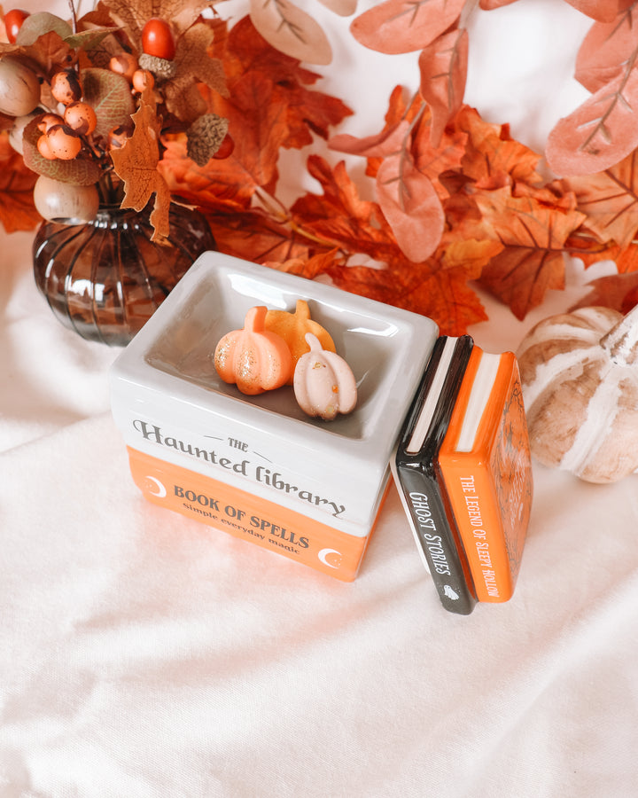 Haunted Library Book Stack Wax Melter