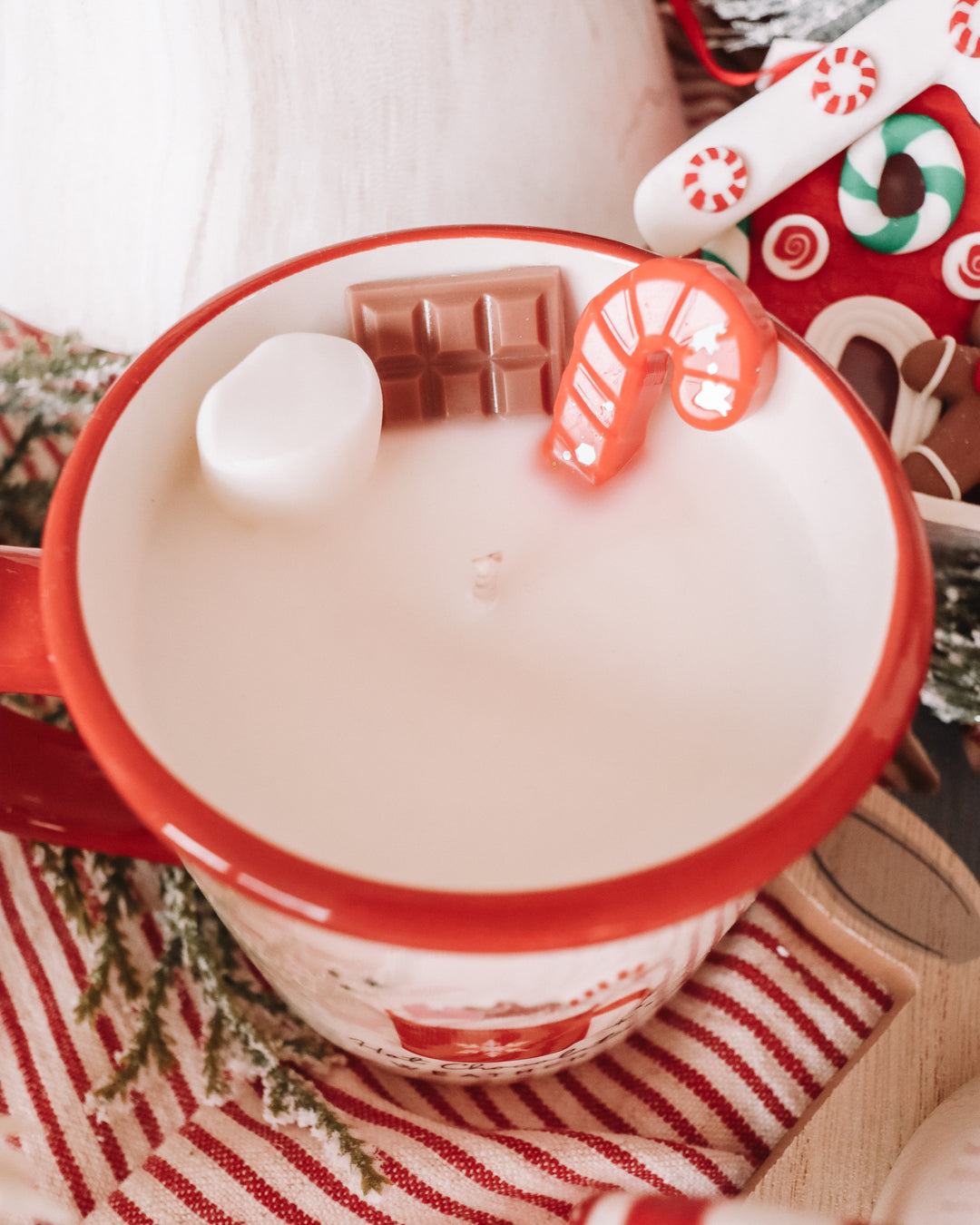 Hot Chocolate Weather Coffee Mug Candle