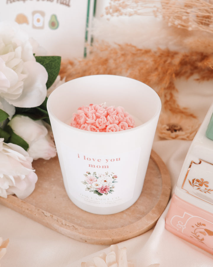 I Love You Mom Candle