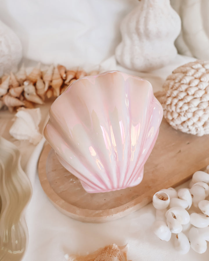 Iridescent Clam Shell Trinket Dish