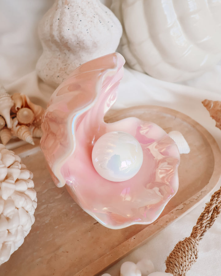Iridescent Clam Shell Trinket Dish