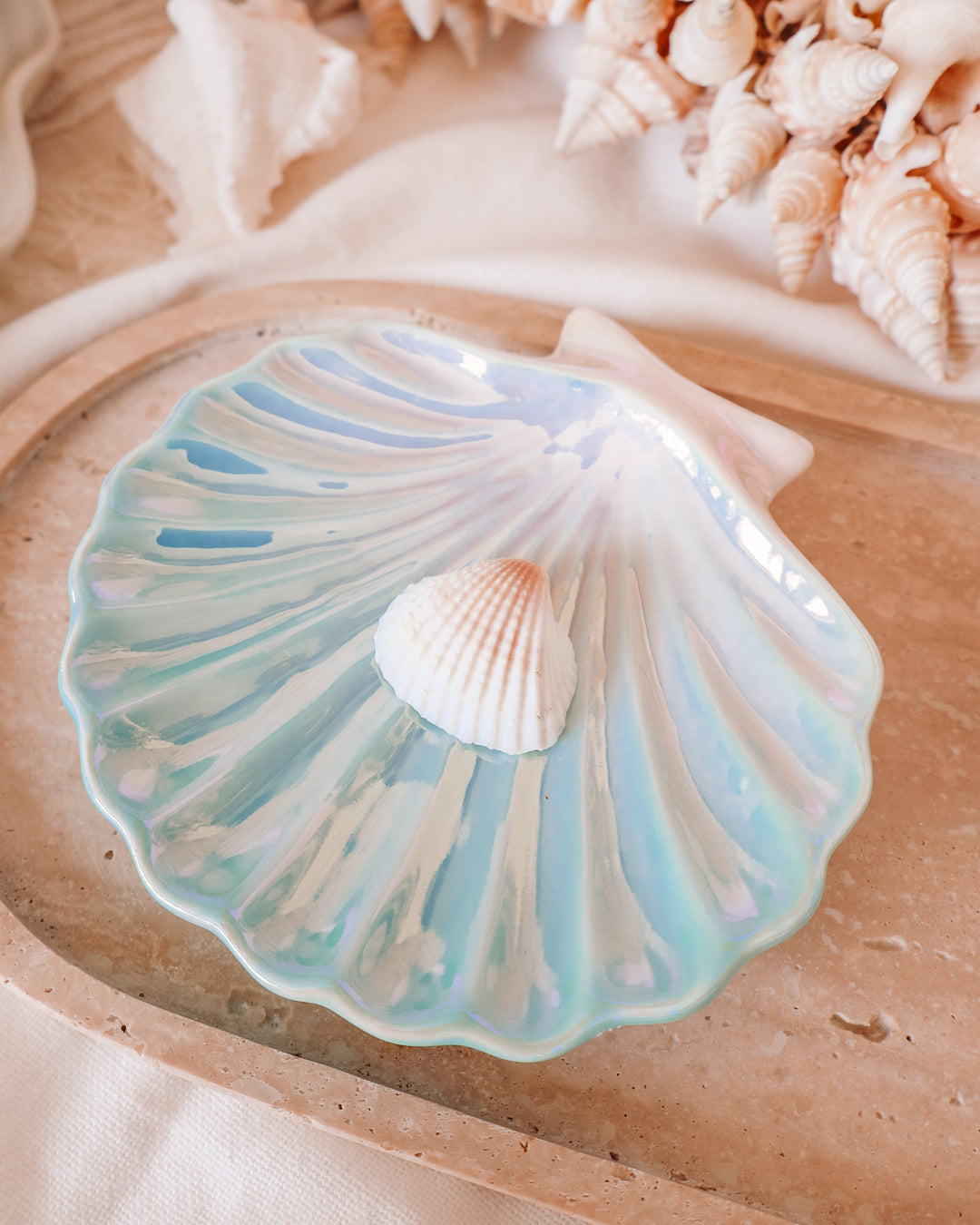 Iridescent Shell Trinket Dish