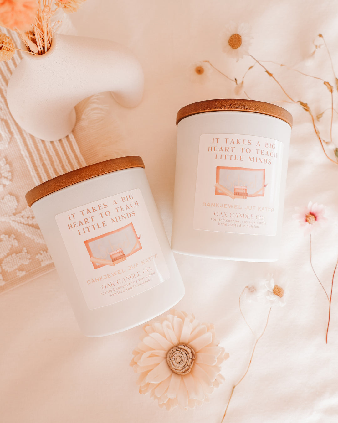 It Takes A Big Heart Custom Teacher Candle