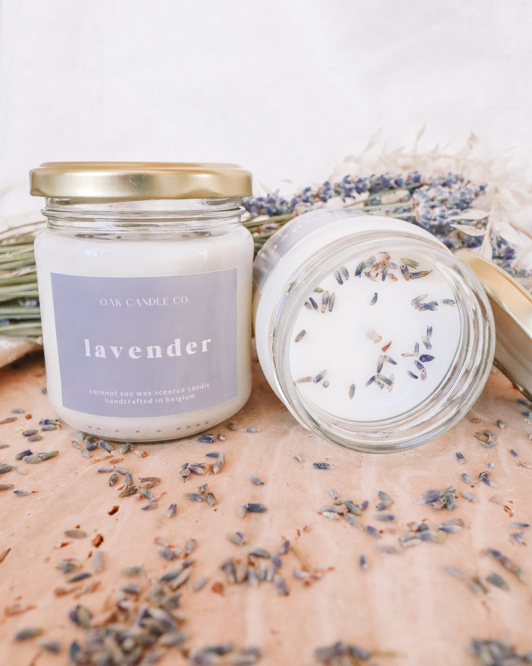 Lavender Glass Jar Candle