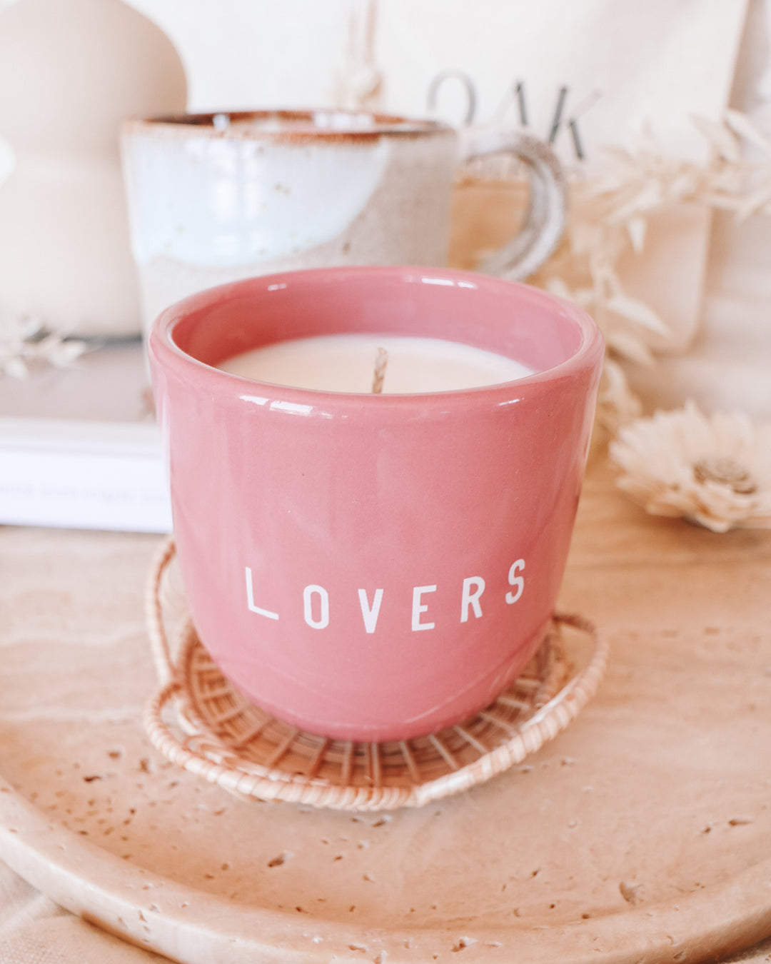 Lovers Coffee Mug Candle