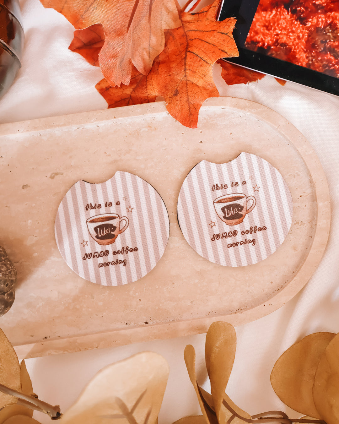 Luke’s Jumbo Coffee Gilmore Girls Car Coasters