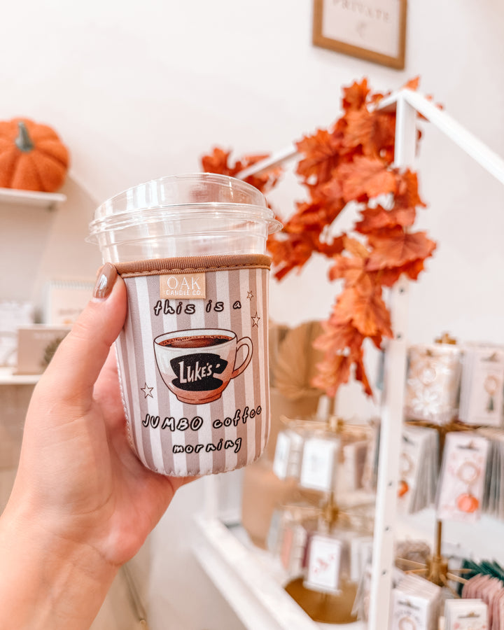 Luke’s Jumbo Coffee Gilmore Girls Iced Coffee Drink Sleeve