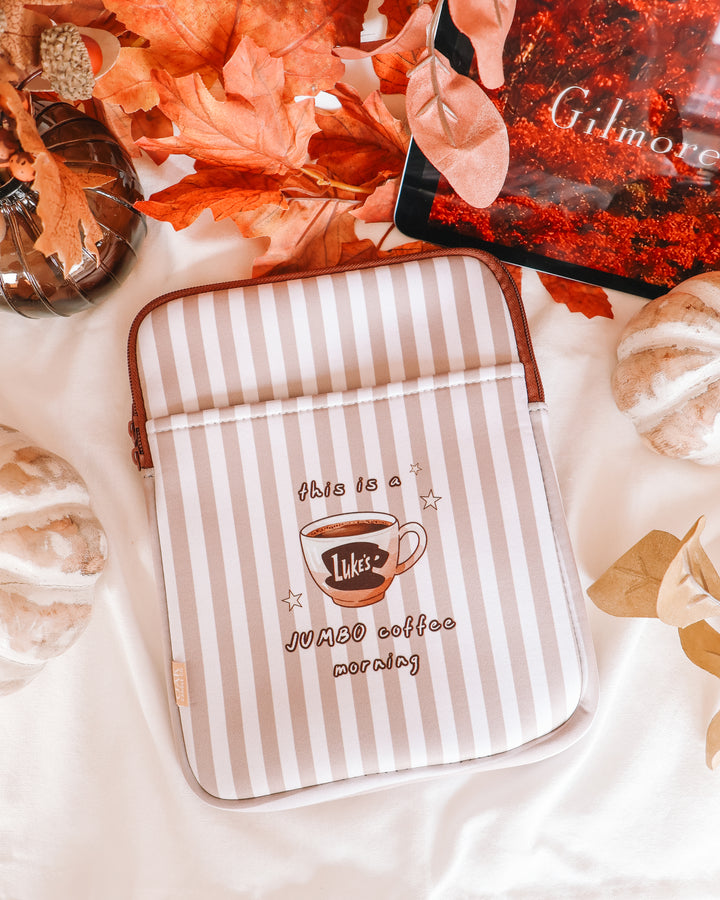 Luke’s Jumbo Coffee Gilmore Girls iPad & Book Sleeve