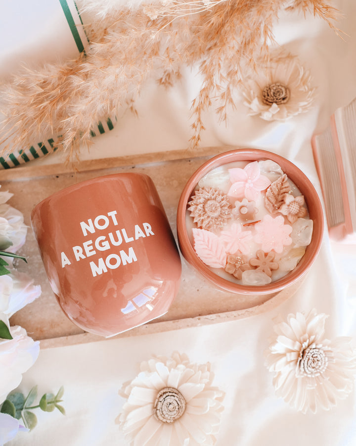 Not A Regular Mom Coffee Mug Candle