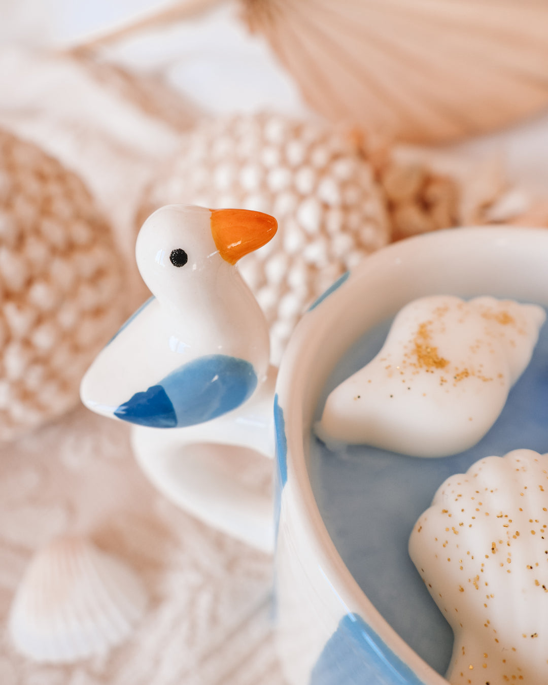 Ocean Breeze Seagull Coffee Mug Candle