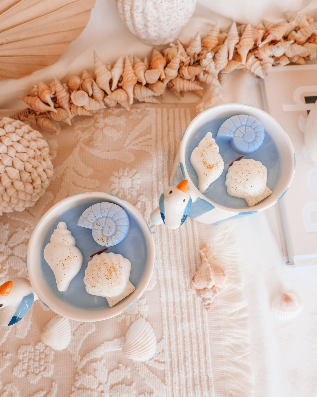 Ocean Breeze Seagull Coffee Mug Candle