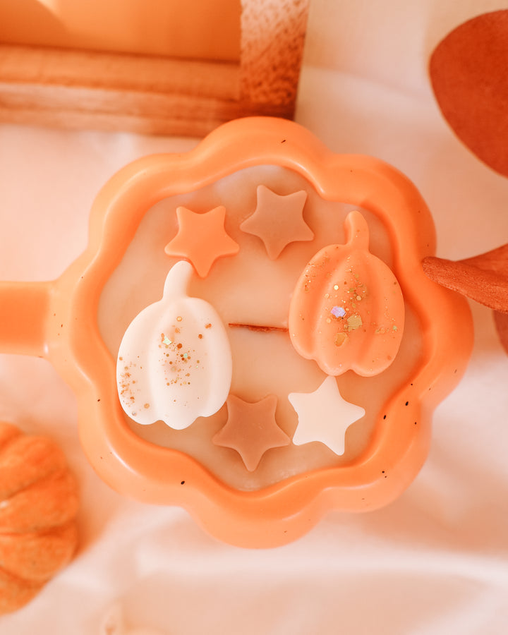 Pumpkin Coffee Mug Candle