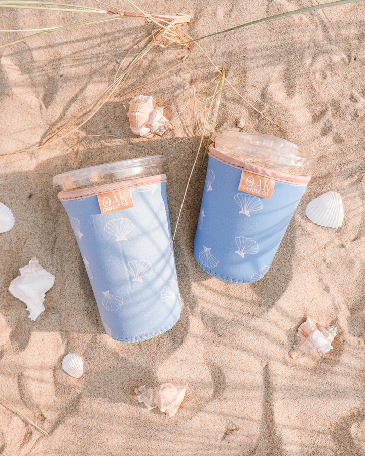 Seashell Breeze Iced Coffee Drink Sleeve