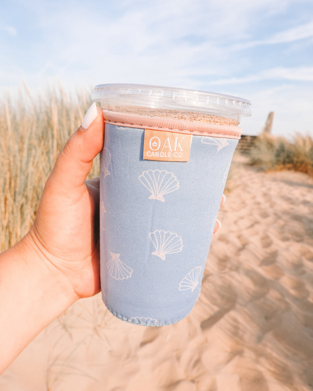 Seashell Breeze Iced Coffee Drink Sleeve