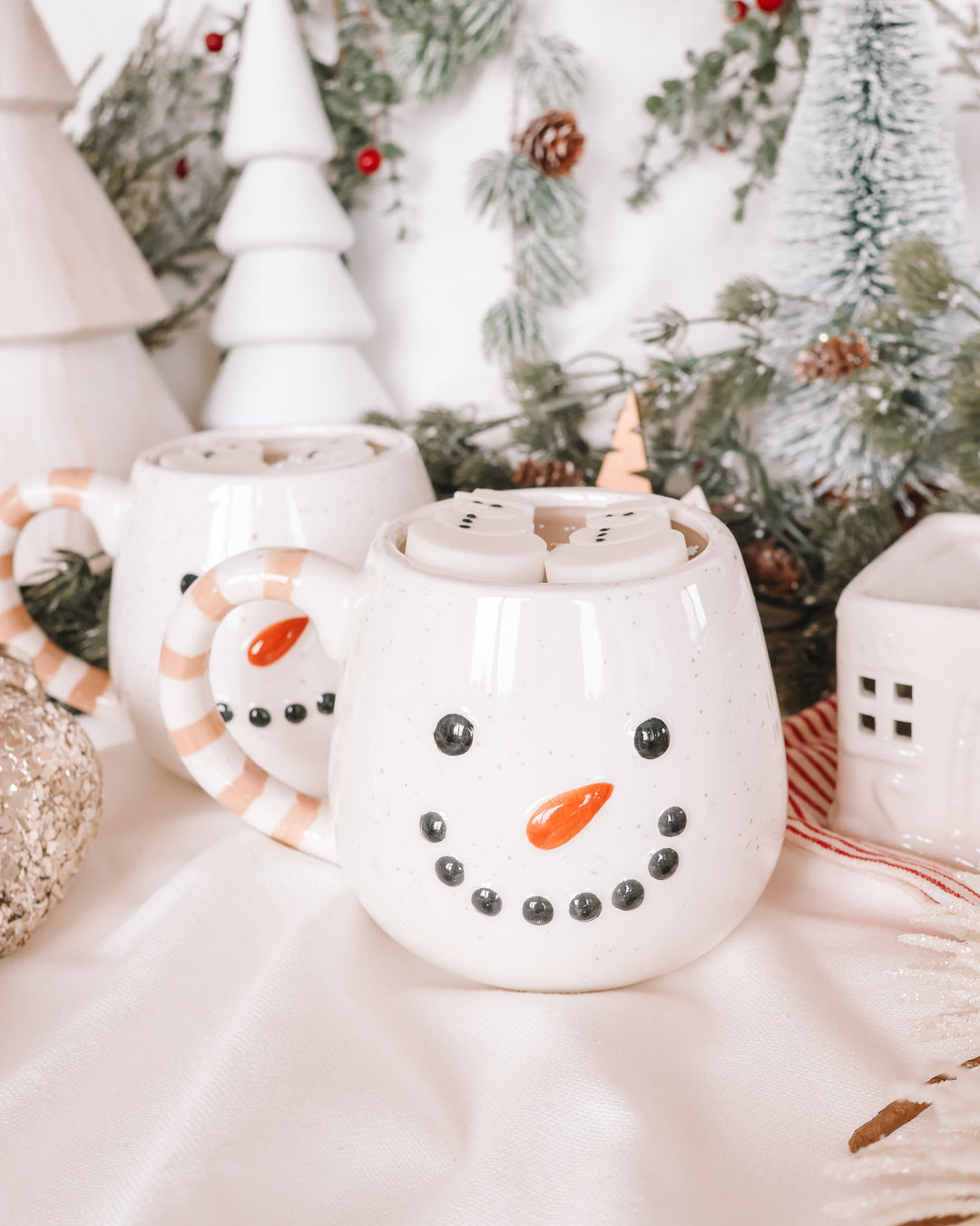 Snowman Coffee Mug Candle