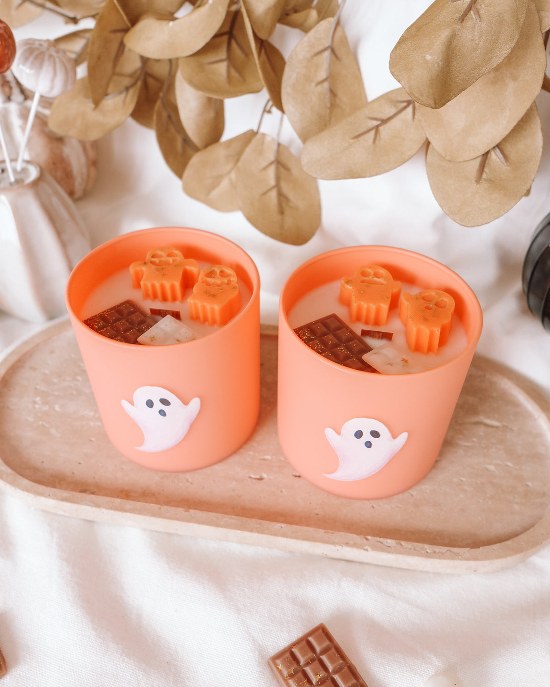 Spooky Season Ghost Candle