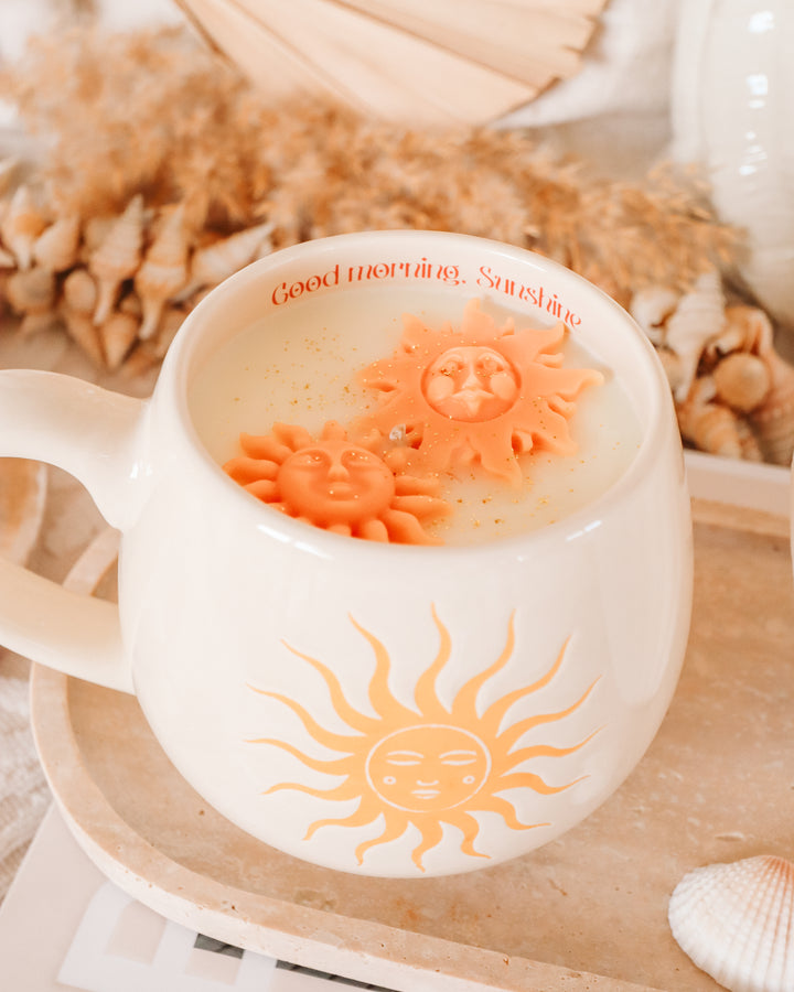 Sunshine Coffee Mug Candle
