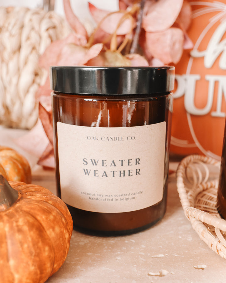 Sweater Weather Amber Jar Candle