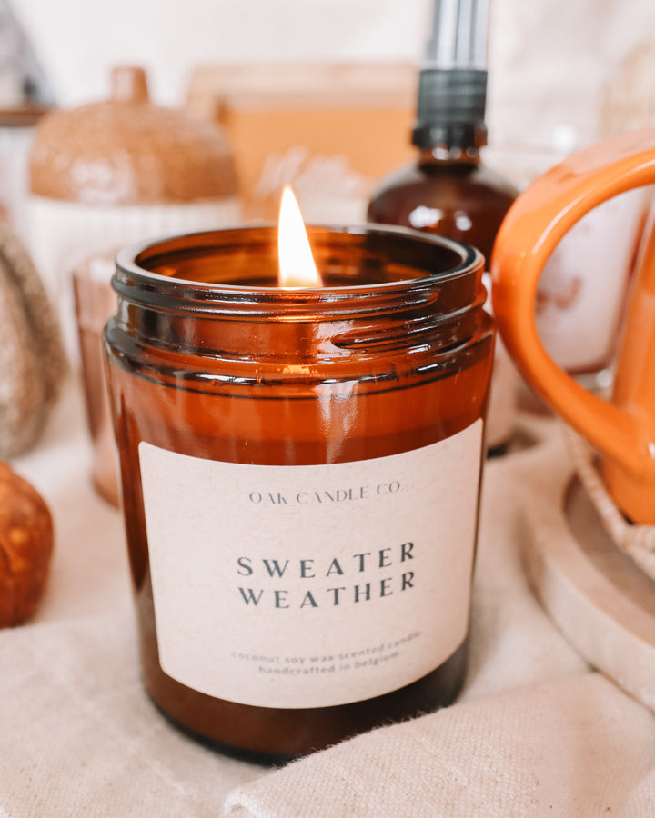 Sweater Weather Amber Jar Candle