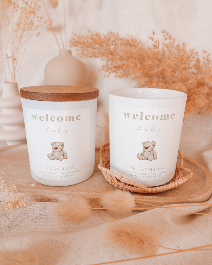 Welcome Baby Candle