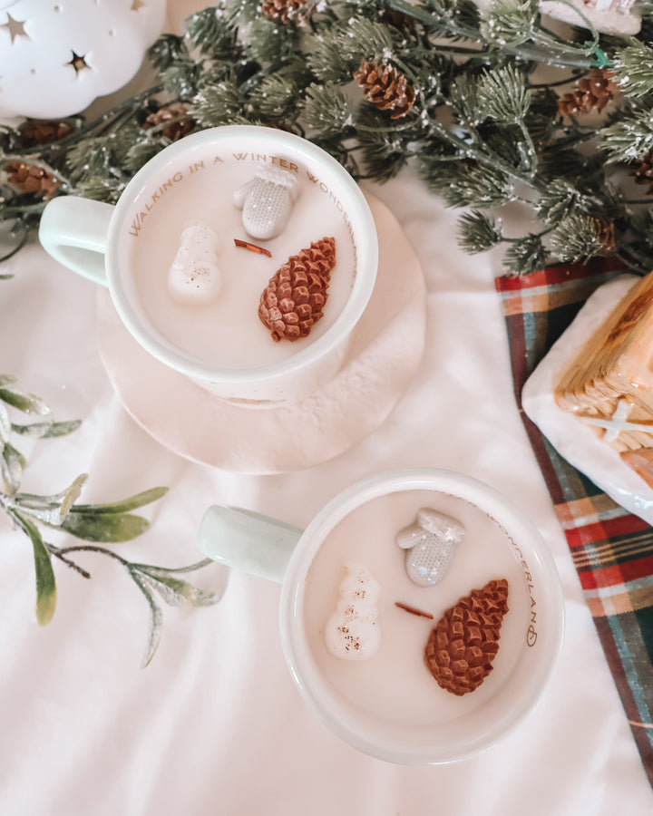 Winter Wonderland Coffee Mug Candle