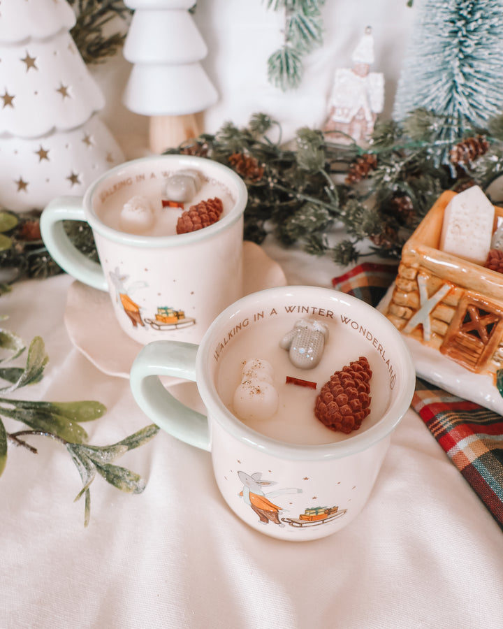 Winter Wonderland Coffee Mug Candle